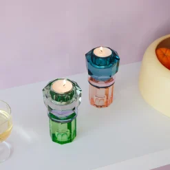 Faceted Crystal Candleholder