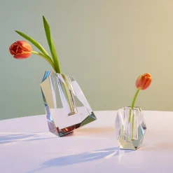 Faceted Crystal Vase - Large