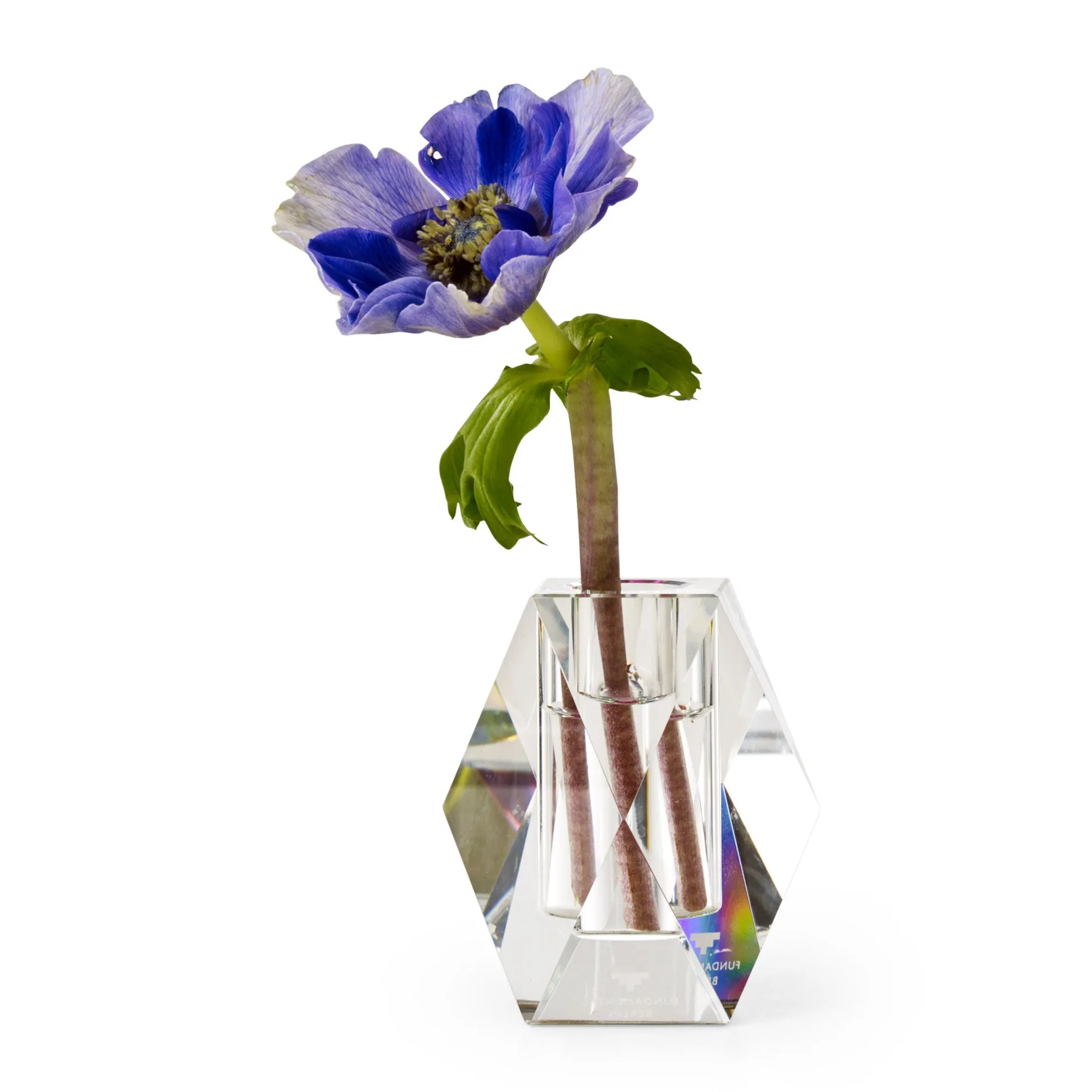 Faceted Crystal Vase - Small