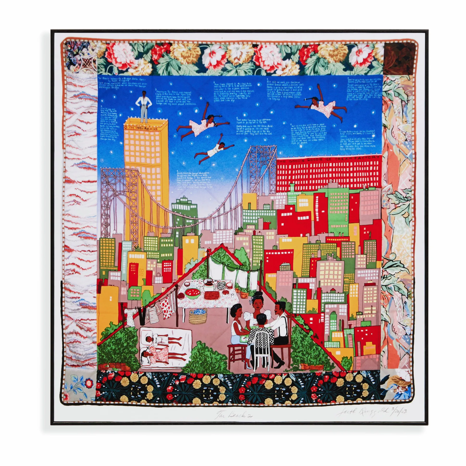 Faith Ringgold Tar Beach #2 Framed Print
