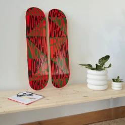 Faith Ringgold Woman Freedom Now Skateboard Diptych