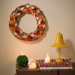 Fall Foliage Felt Wreath