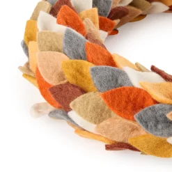 Fall Foliage Felt Wreath