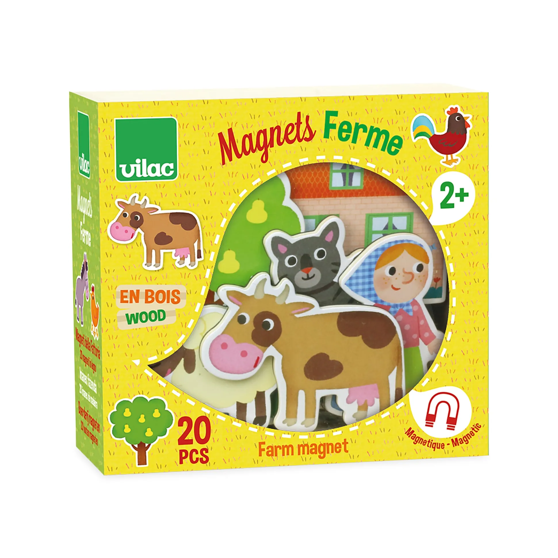 Farm Magnets Toy - Set of 20