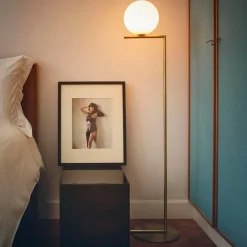 Flos IC F1 Floor Lamp, Brass - Small