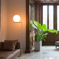 Flos IC F1 Floor Lamp, Brass - Small