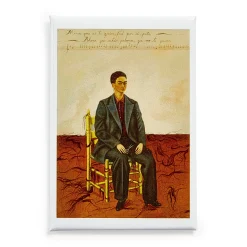 Frida Kahlo: Self-Portrait with Cropped Hair Magnet
