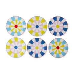 Geocromia Porcelain Dinnerware - Dinner Plate Set of 6