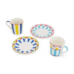 Geocromia Porcelain Dinnerware - Espresso Cup Set of 6