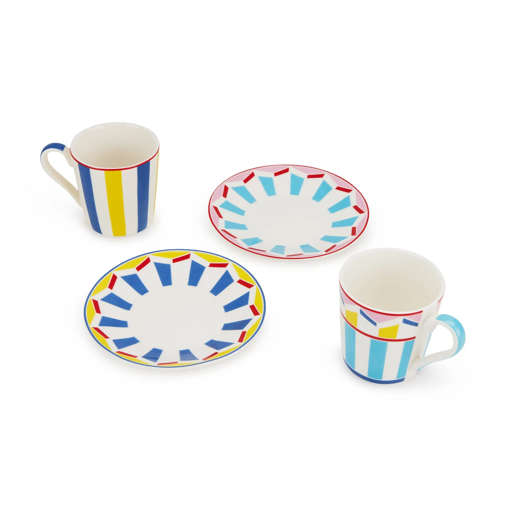 Geocromia Porcelain Dinnerware - Espresso Cup Set of 6