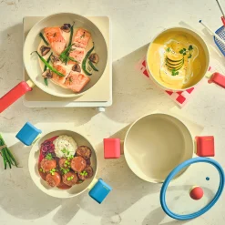 Geometric Non-Stick Cookware