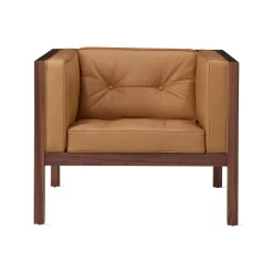 George Nelson Leather Cube Lounge Chair from Herman Miller