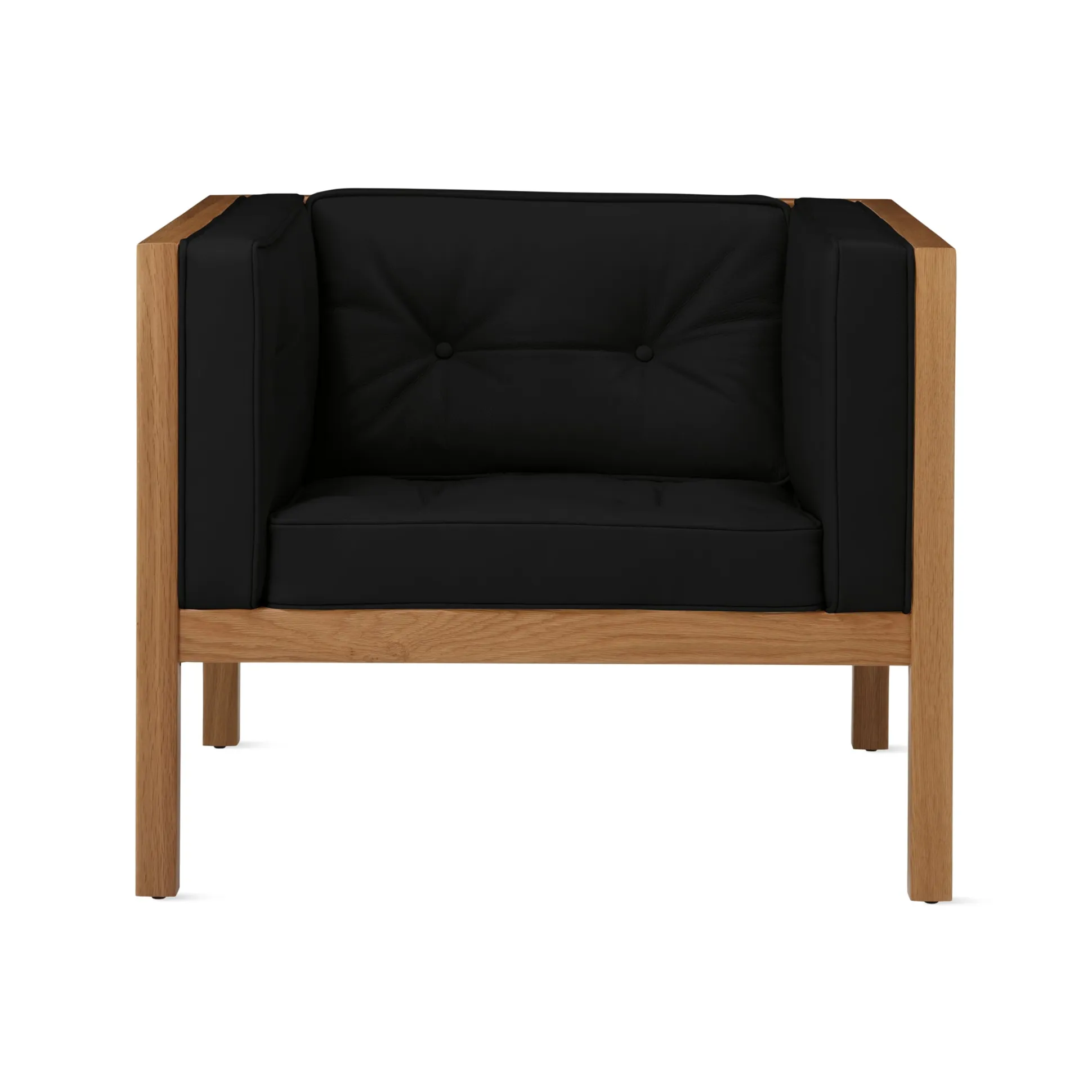 George Nelson Leather Cube Lounge Chair from Herman Miller