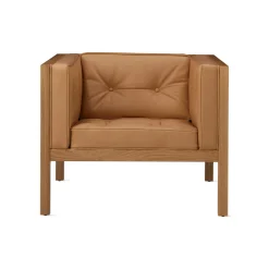 George Nelson Leather Cube Lounge Chair from Herman Miller