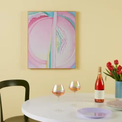 Georgia O’Keeffe Pink Abstraction Framed Print