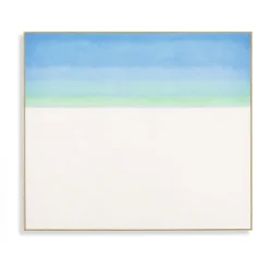 Georgia O'Keeffe: Sky with Flat White Cloud Framed Print