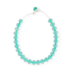Glass Ball Strip Necklace