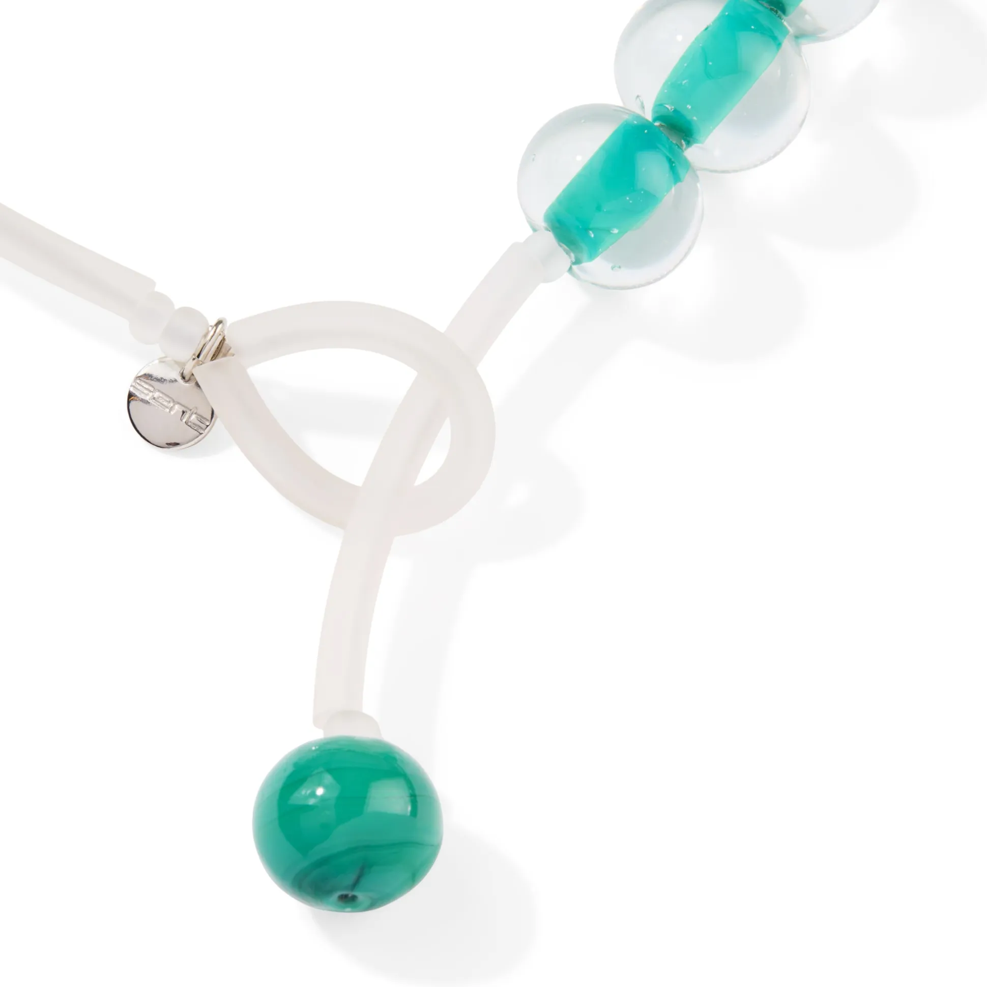 Glass Ball Strip Necklace
