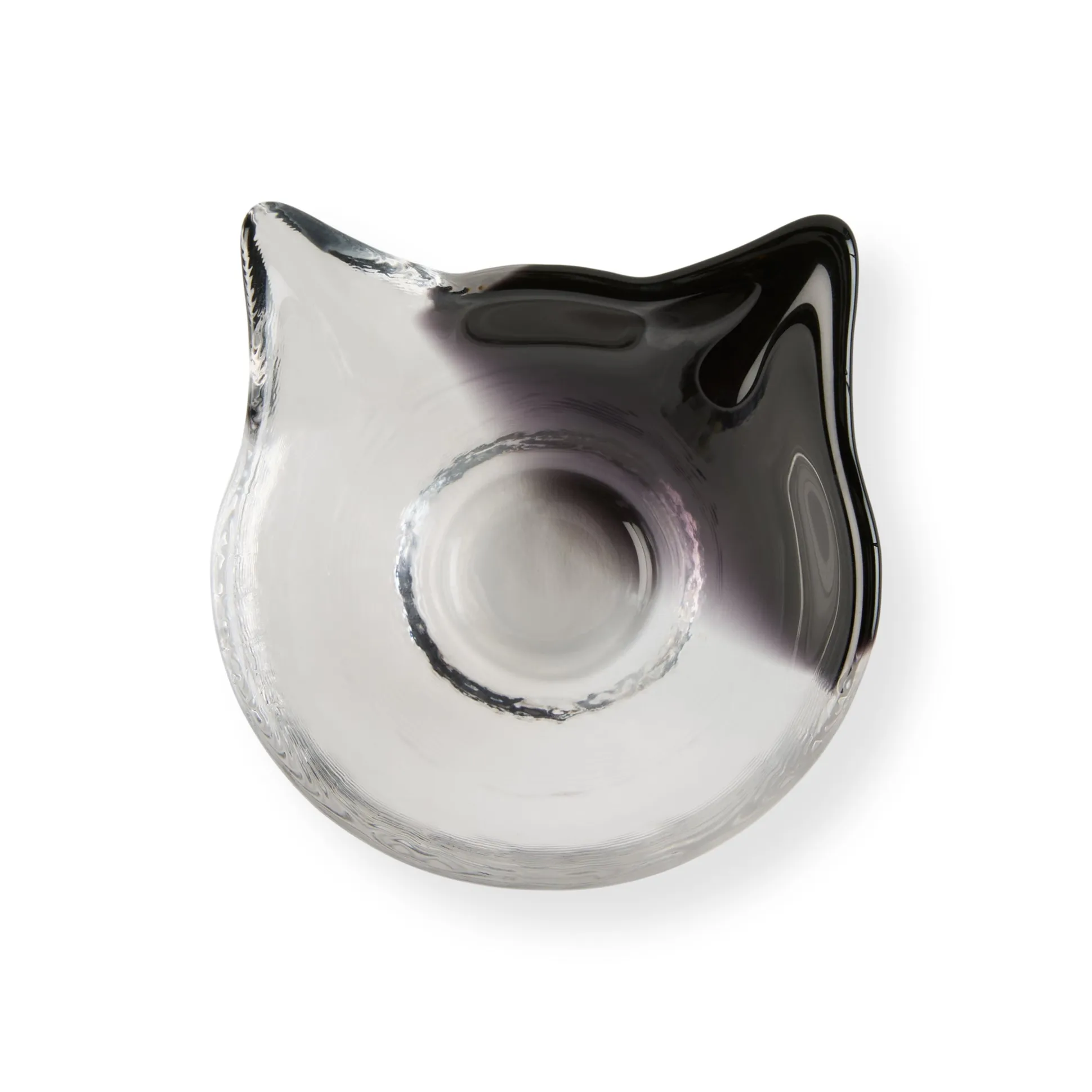 Glass Cat Face Dish