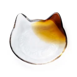 Glass Cat Face Dish