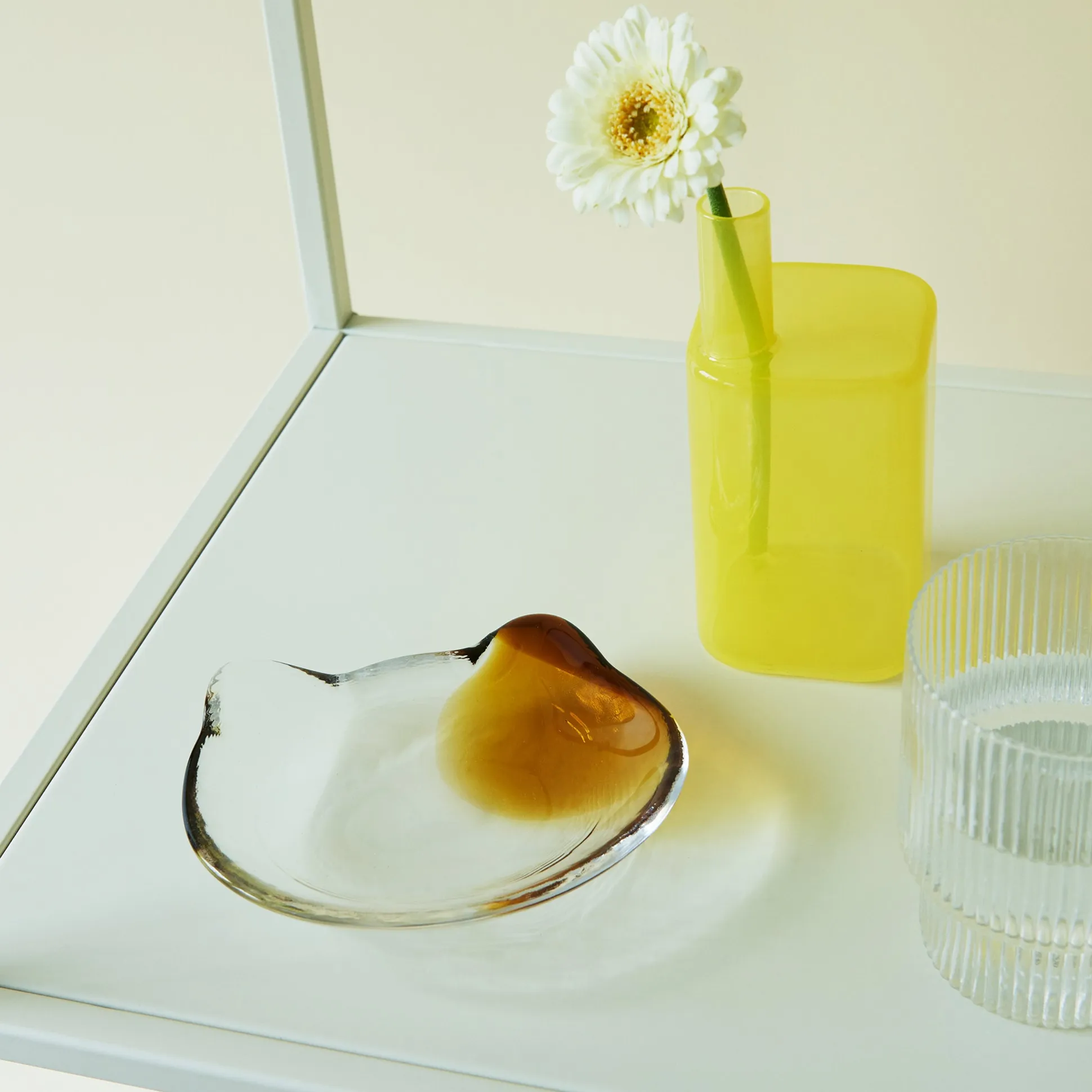 Glass Cat Face Dish