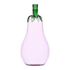 Glass Eggplant Bottle