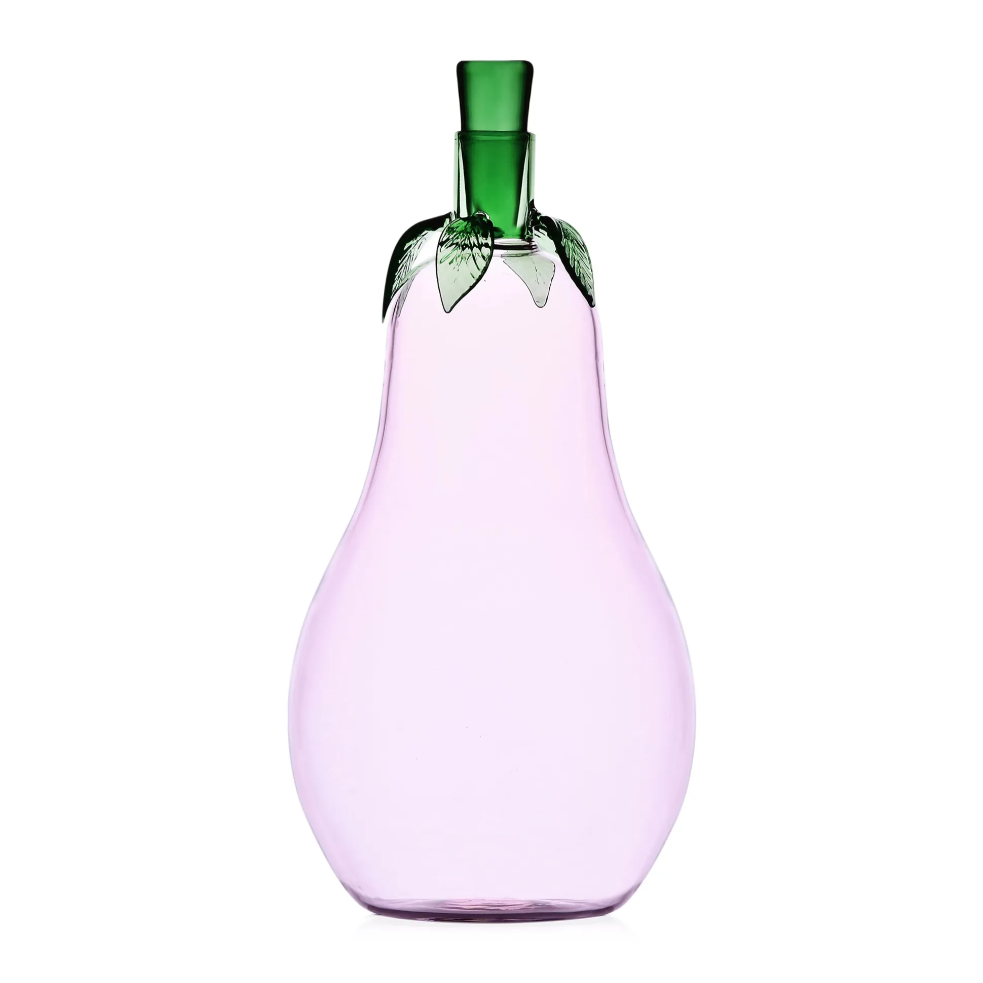 Glass Eggplant Bottle