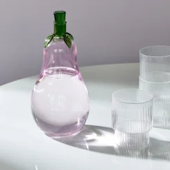 Glass Eggplant Bottle
