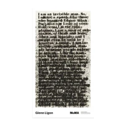 Glenn Ligon: Untitled (I am an invisible man) Poster