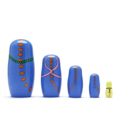 Happy Snakes Wooden Nesting Dolls - Set of 5