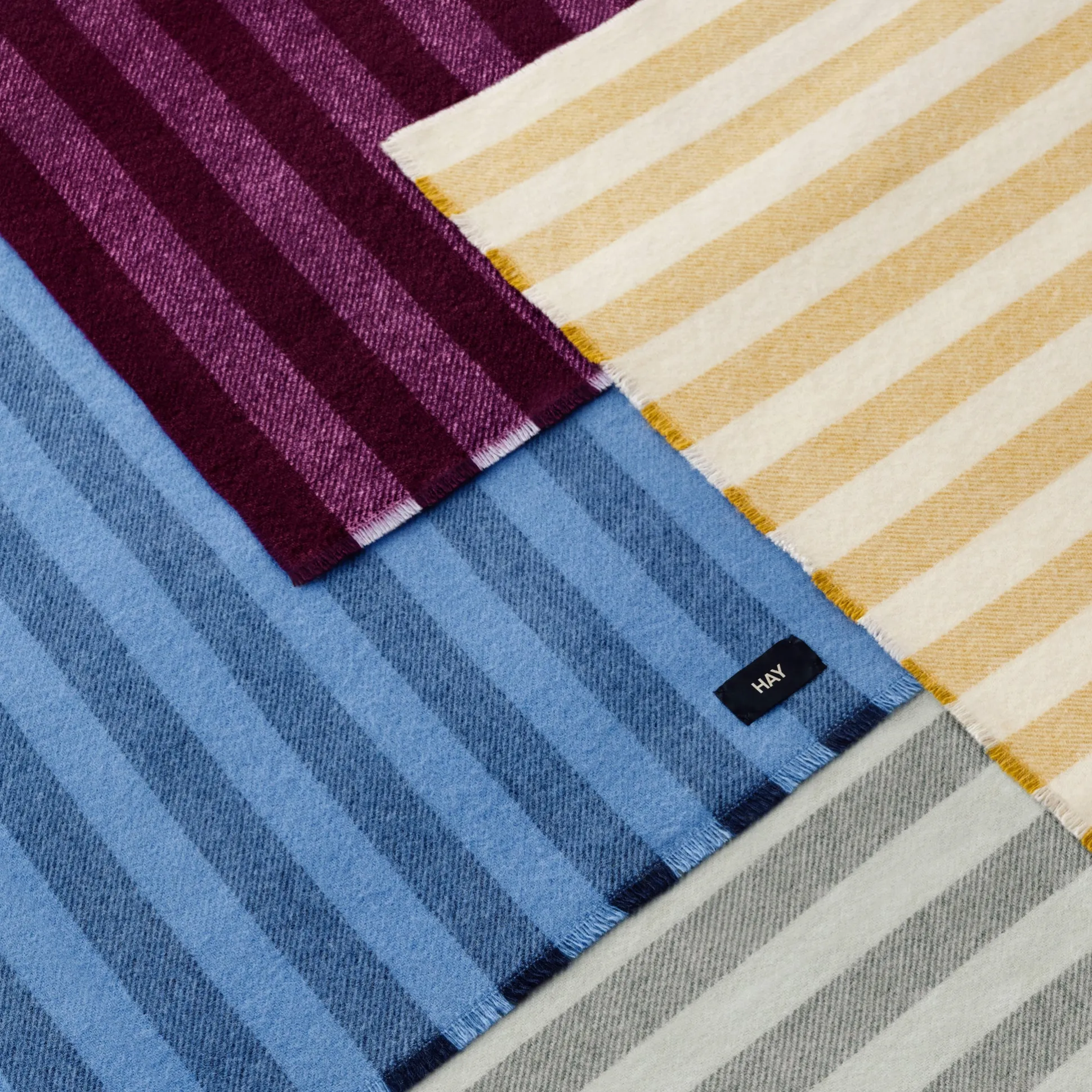 HAY Duo Striped Wool Throw