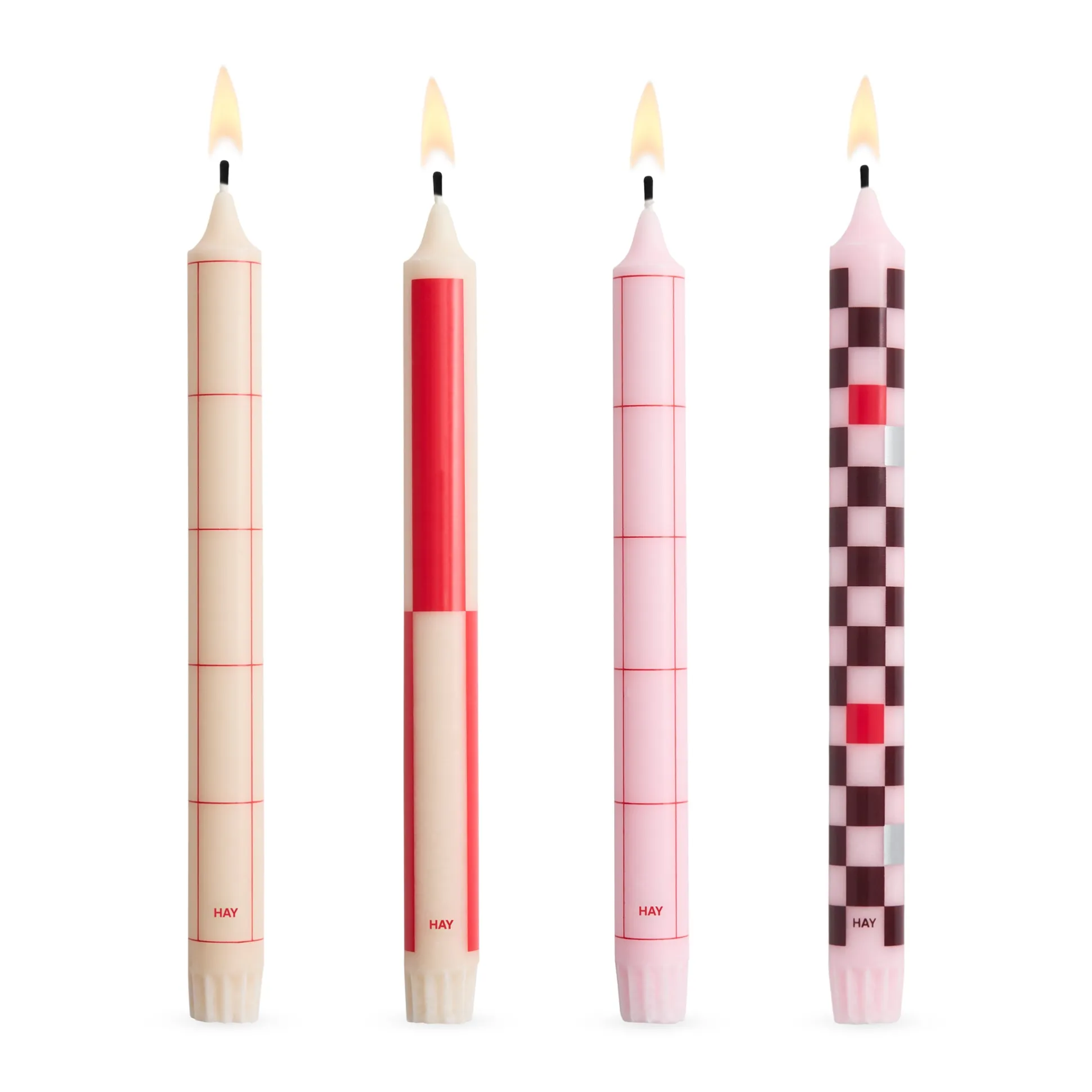 HAY Pattern Taper Candle