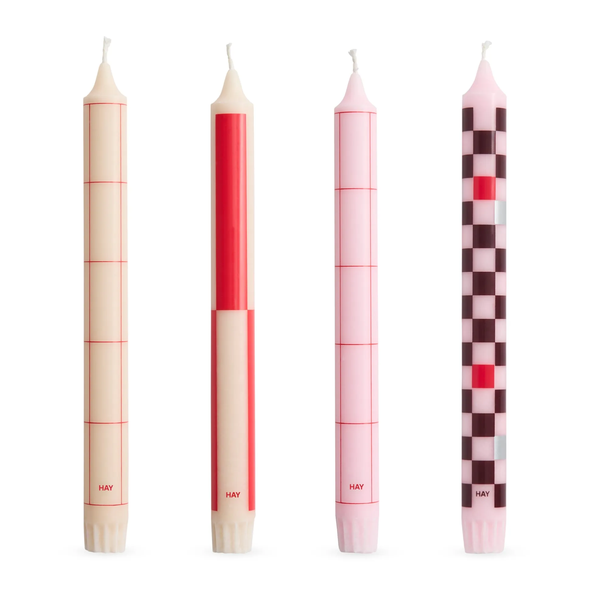HAY Pattern Taper Candle