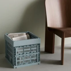 HAY Recycled Plastic Collapsible Color Crate