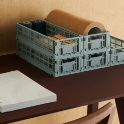 HAY Recycled Plastic Collapsible Color Crate
