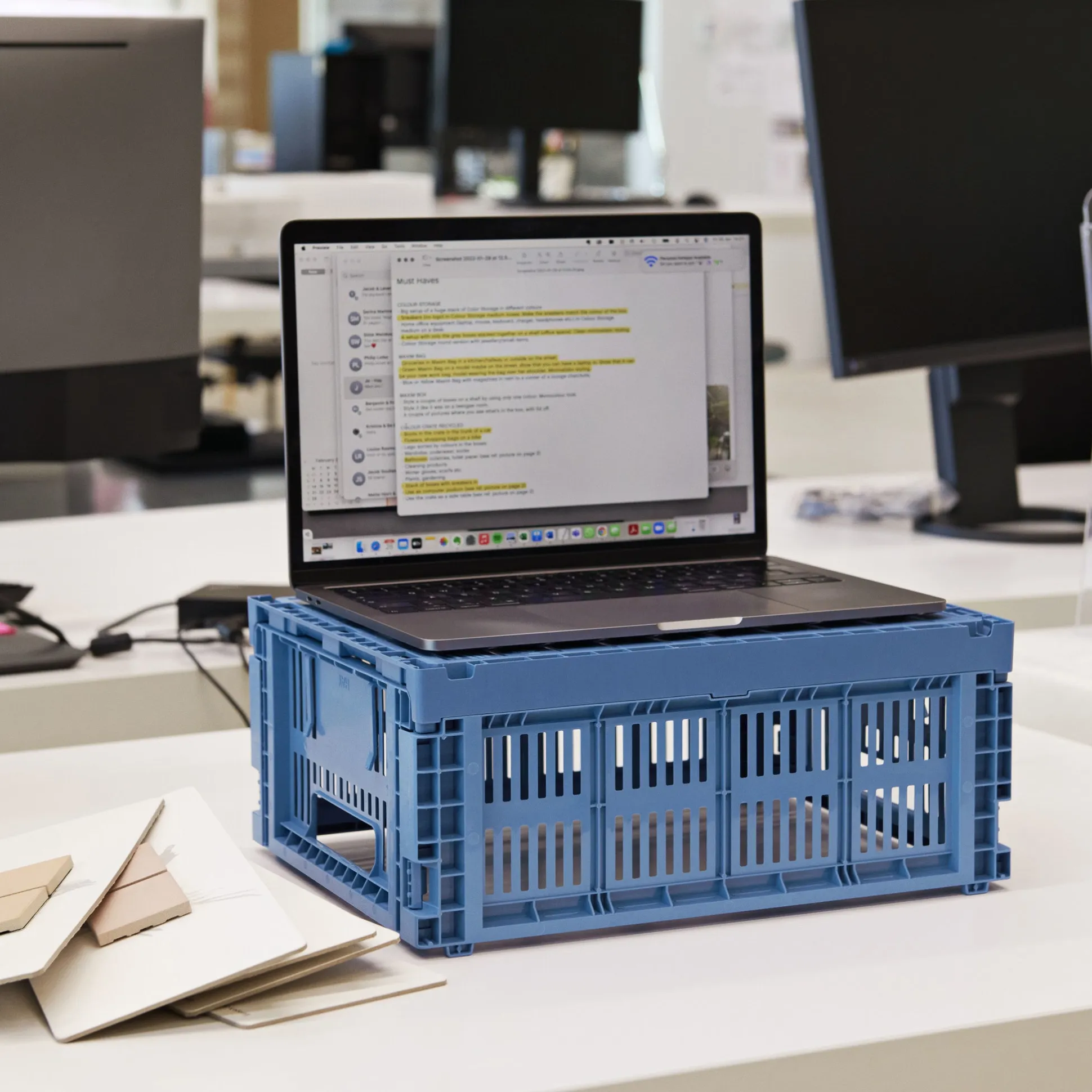 HAY Recycled Plastic Collapsible Color Crate