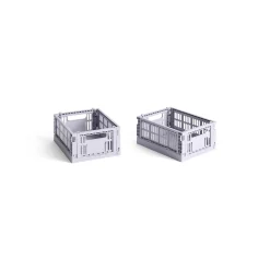 HAY Recycled Plastic Collapsible Color Crate
