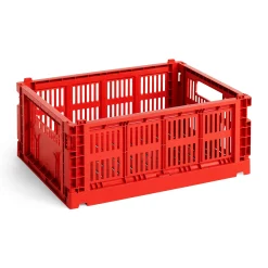 HAY Recycled Plastic Collapsible Color Crate