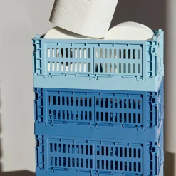 HAY Recycled Plastic Collapsible Color Crate - Mint