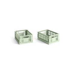 HAY Recycled Plastic Collapsible Color Crate - Mint