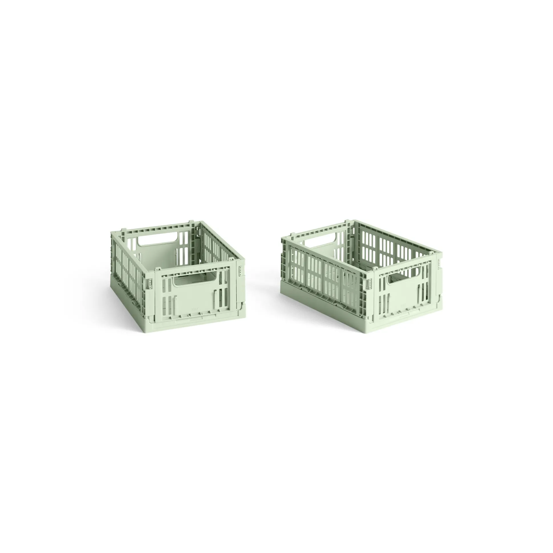 HAY Recycled Plastic Collapsible Color Crate - Mint