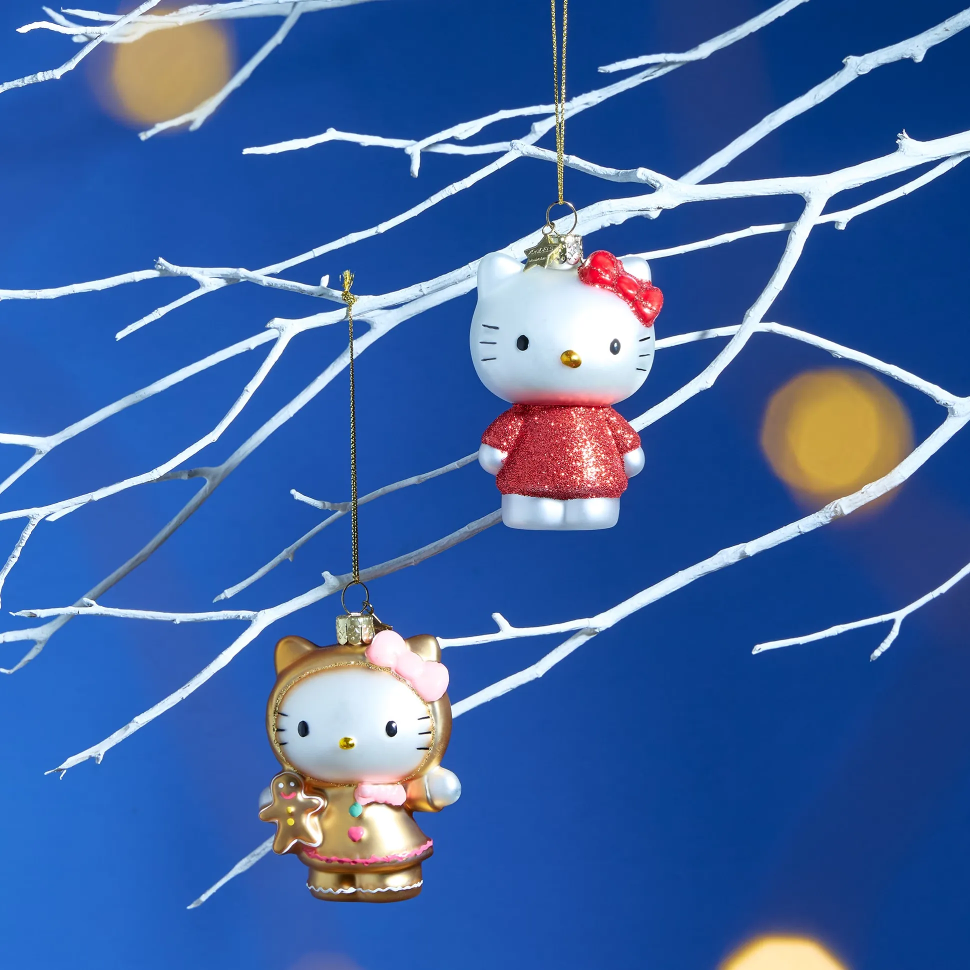 Hello Kitty Glass Holiday Ornament - Hello Kitty Red Dress