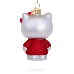 Hello Kitty Glass Holiday Ornament - Hello Kitty Red Dress