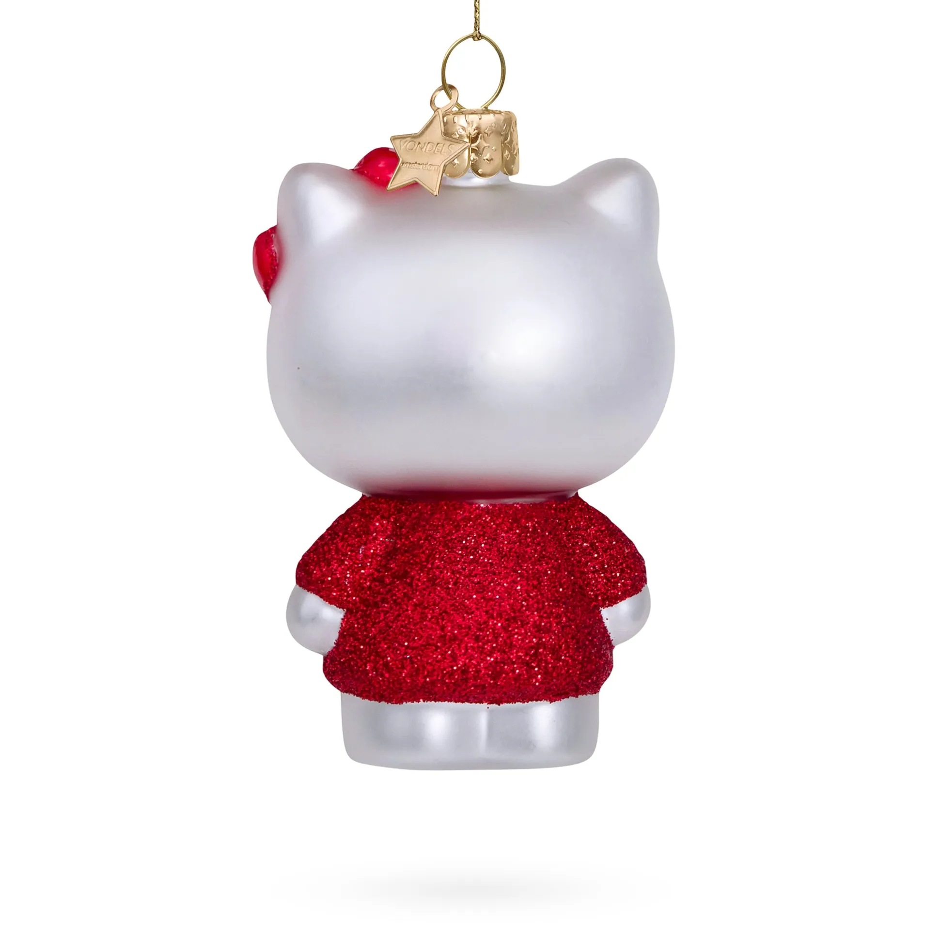 Hello Kitty Glass Holiday Ornament - Hello Kitty Red Dress