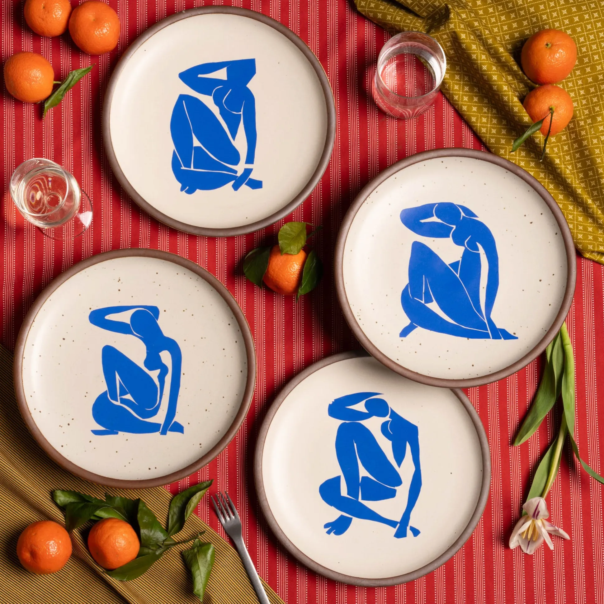 Henri Matisse Nu bleu, I–IV Stoneware Dinner Plates - Set of 4