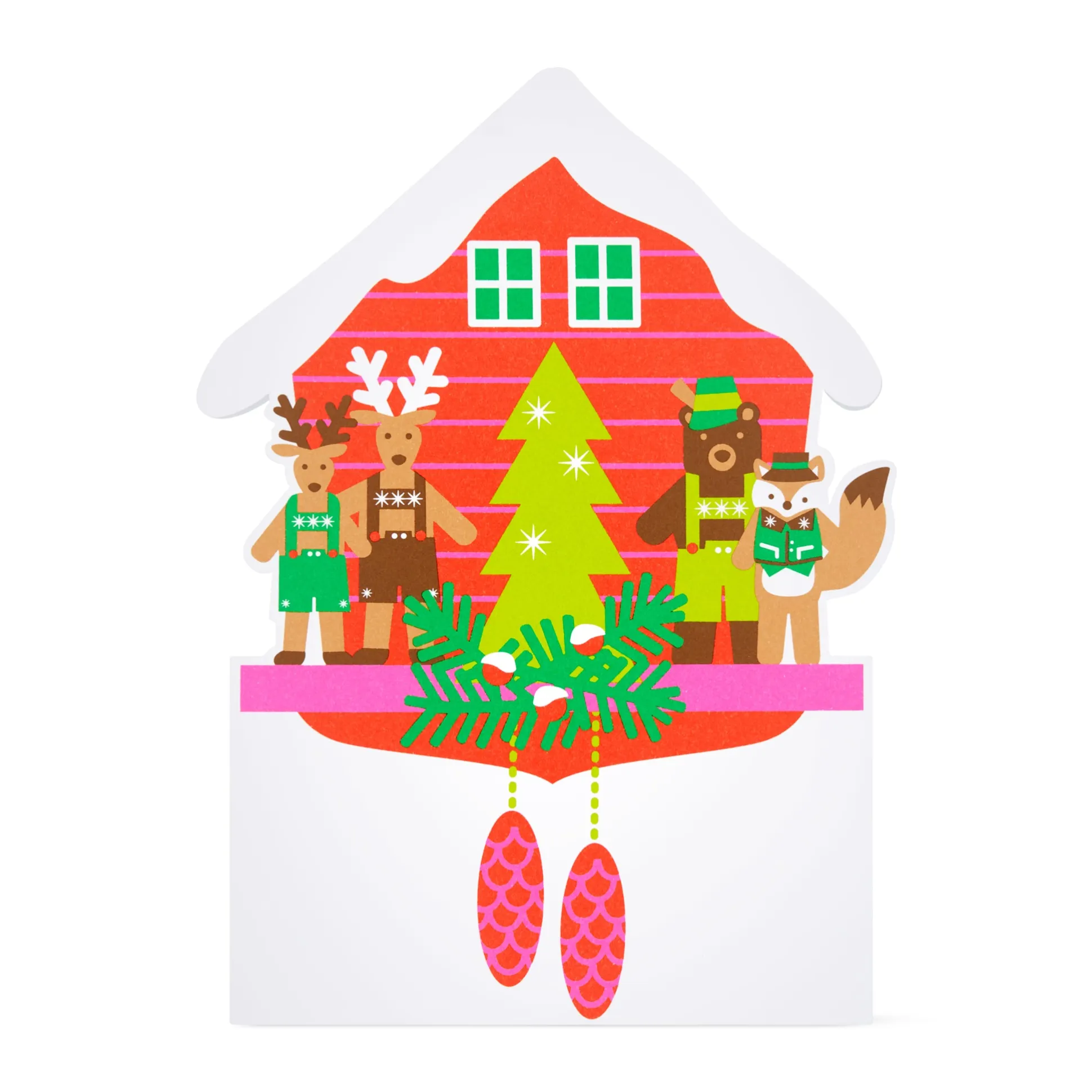 Holiday Cuckoo Clock Pop-Up Cards - Set of 8