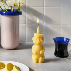 Honey Bear Beeswax Candle