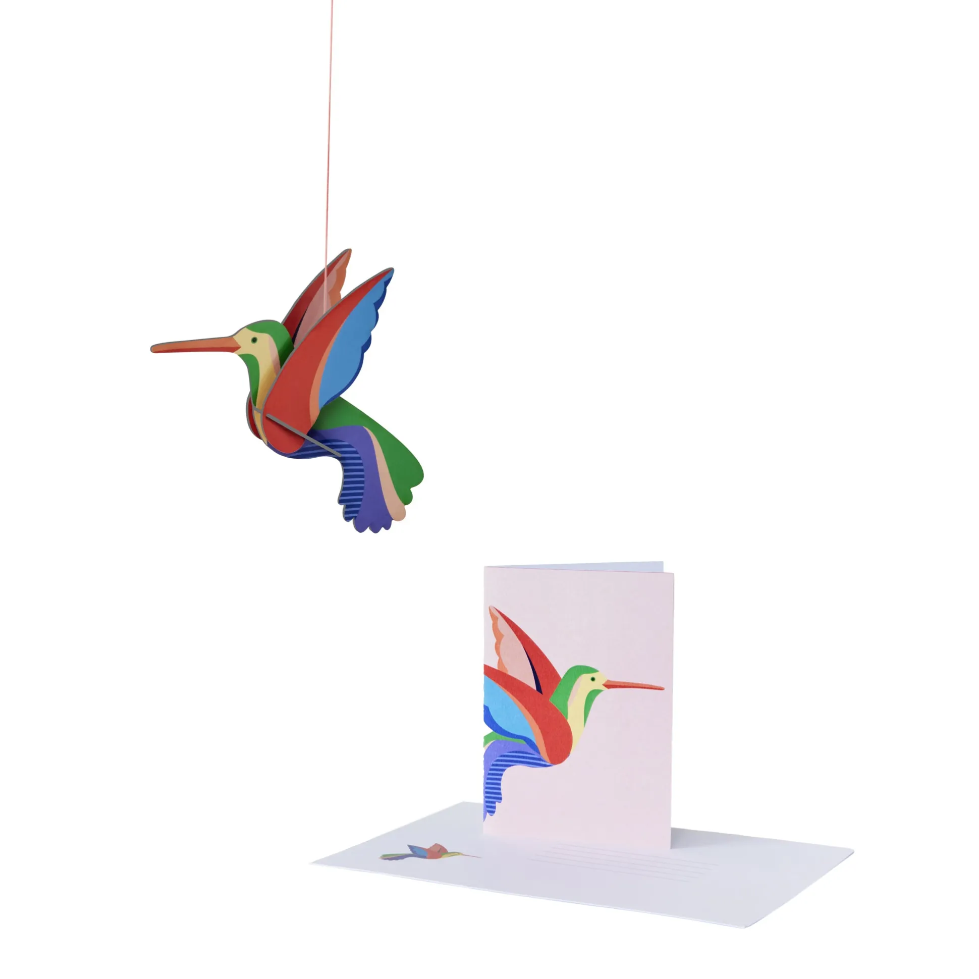 Hummingbird Pop-Out Greeting Card