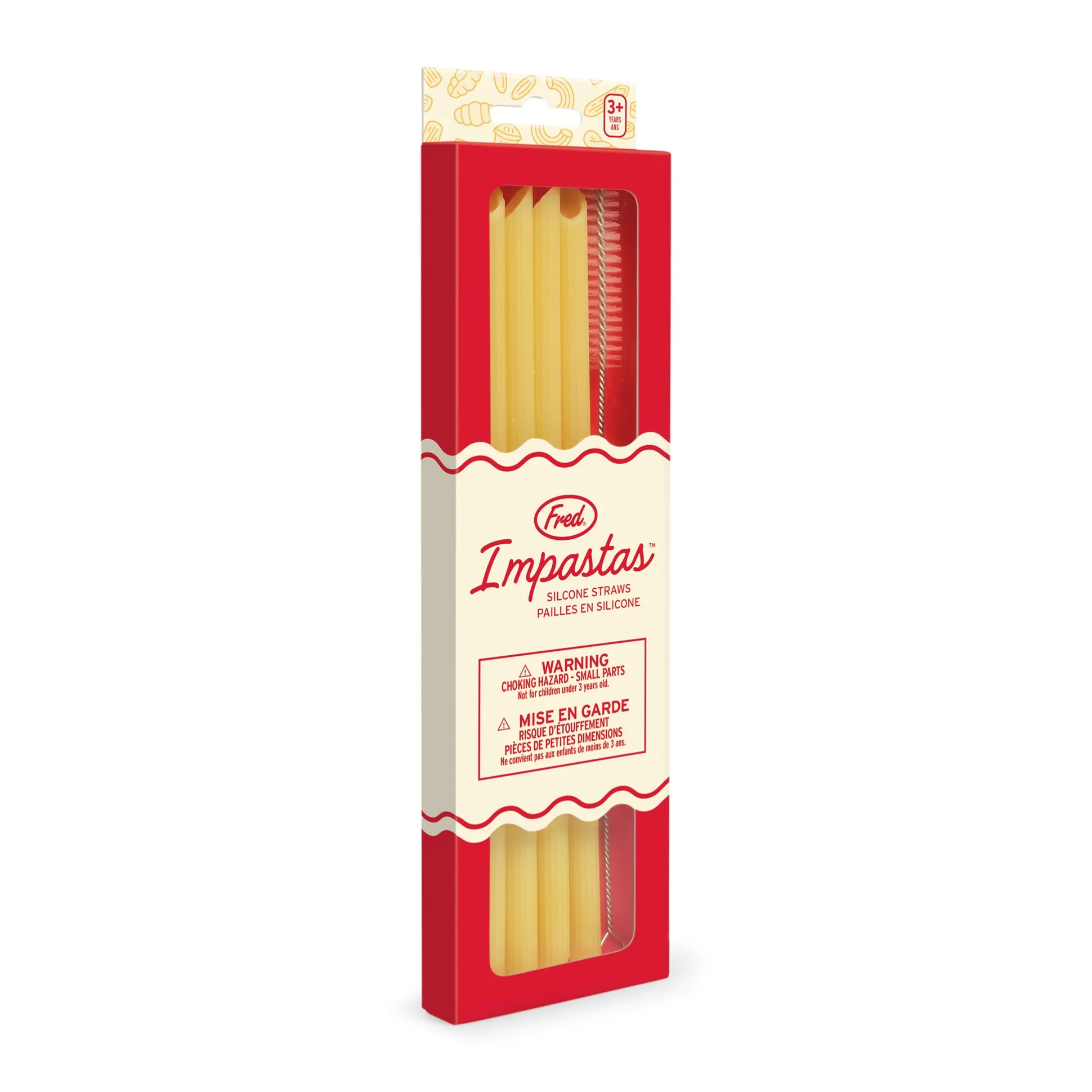 Impasta Reusable Drinking Straws - Set of 4