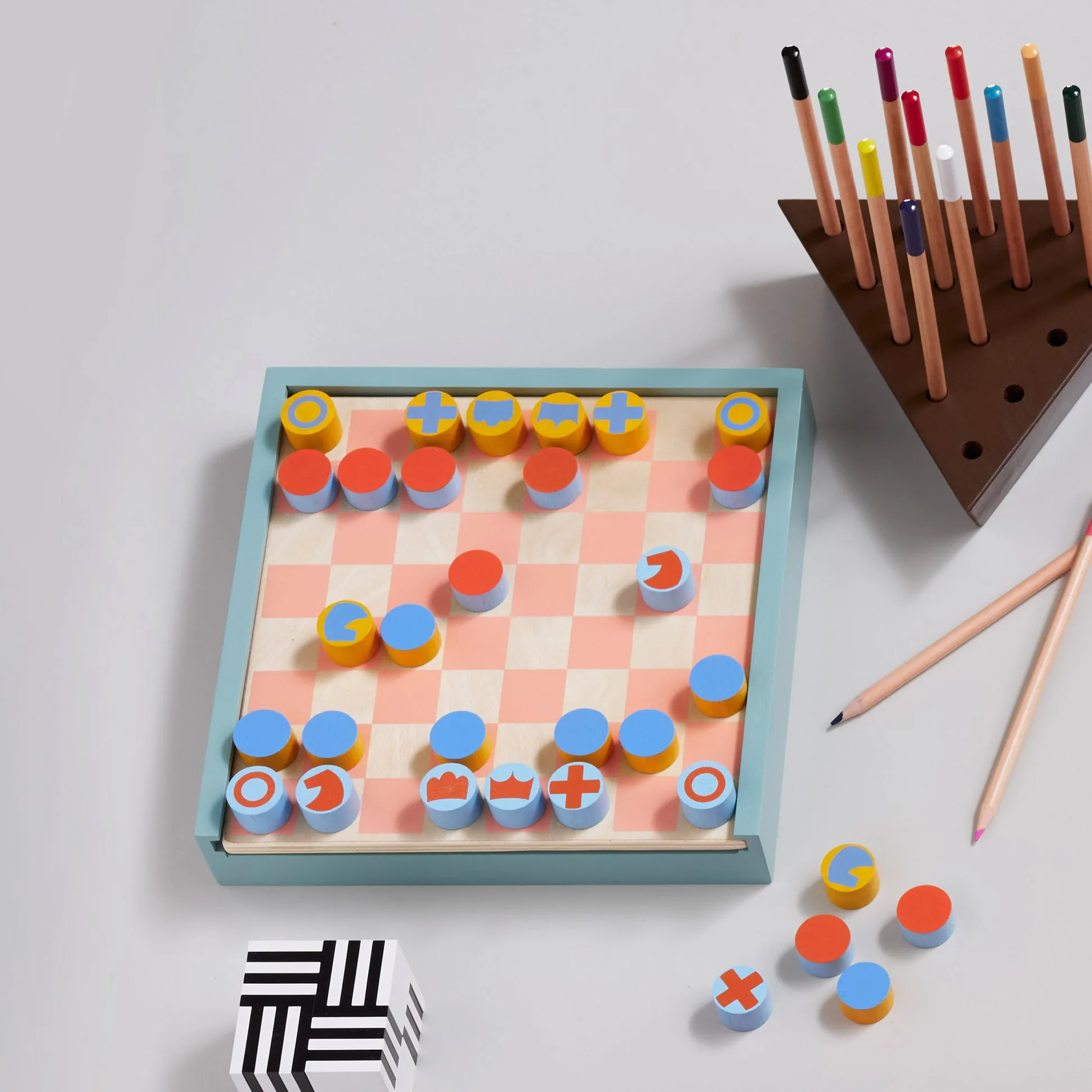 2-in-1 Chess & Checkers Set